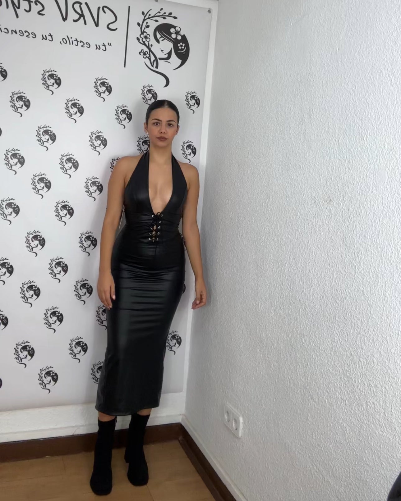 Vestido polipiel