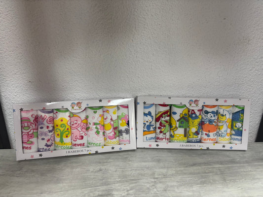 Pack 7 baberos