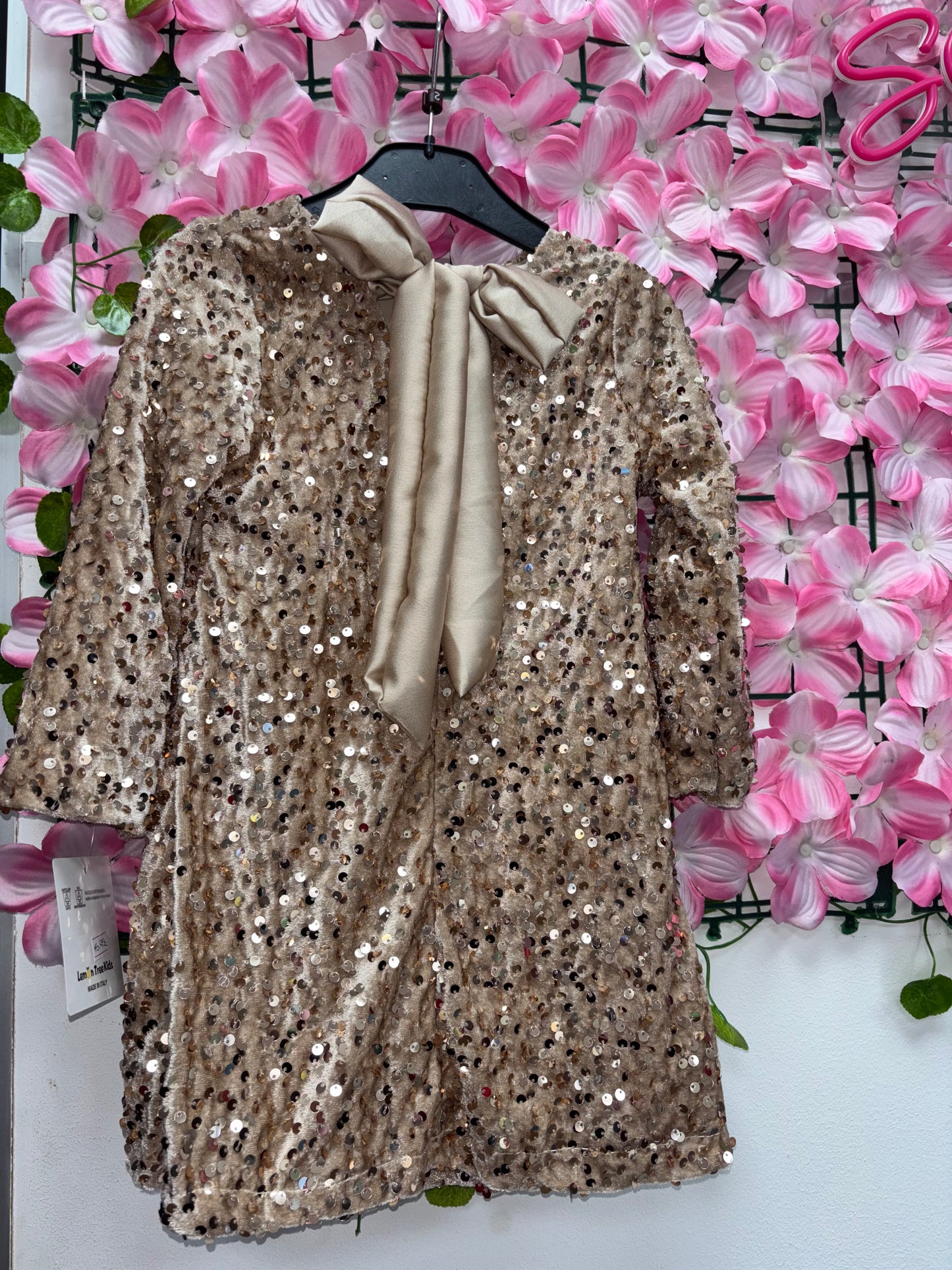 Vestido lentejuelas nena