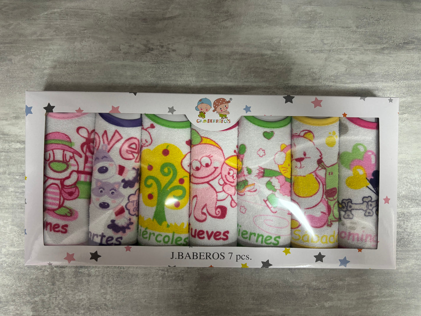 Pack 7 baberos
