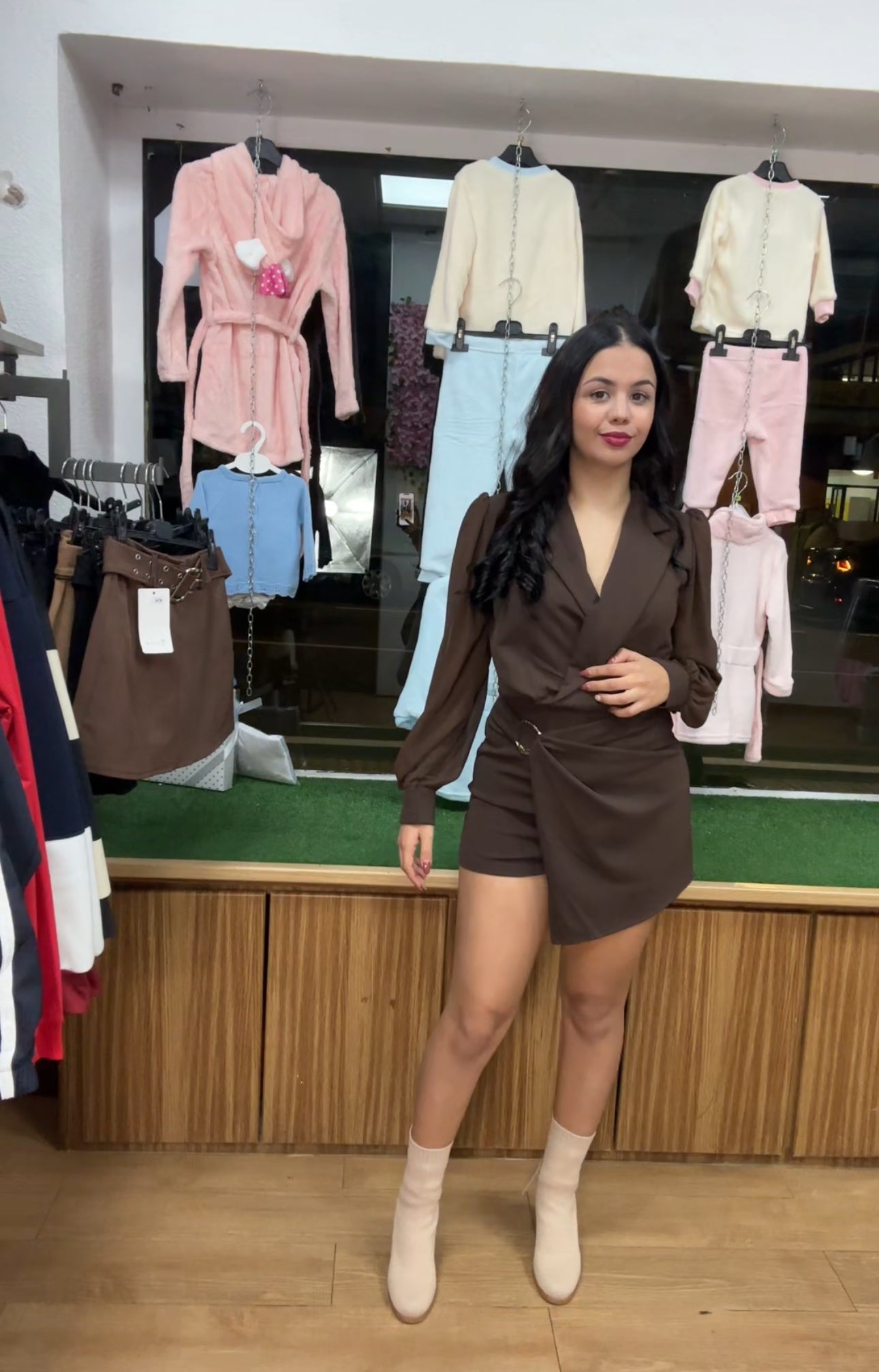 Mono falda pantalón Rosa