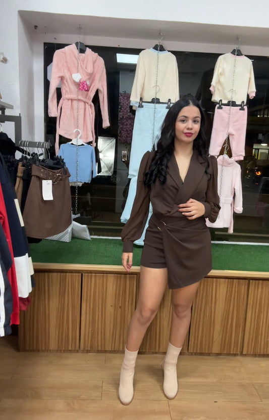 Mono falda pantalón Rosa