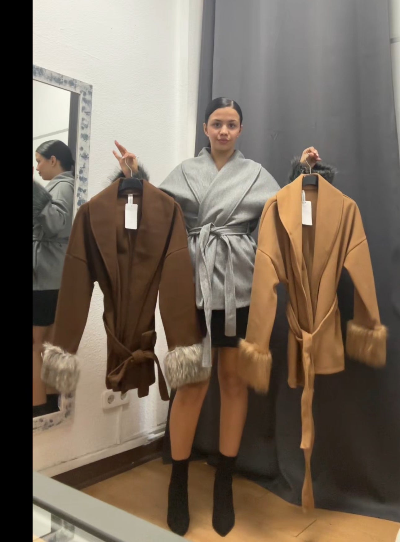 Chaqueta paño pelitos