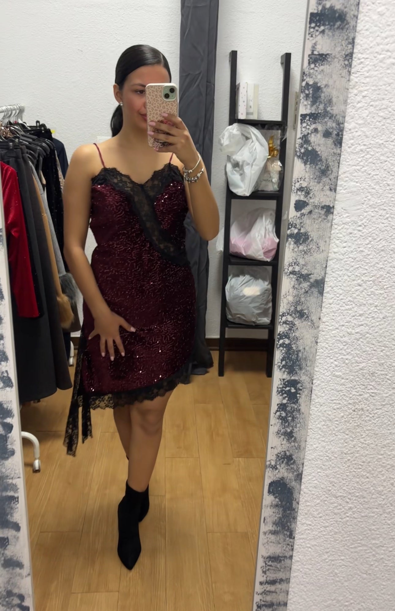 Vestido lencero lentejuelas