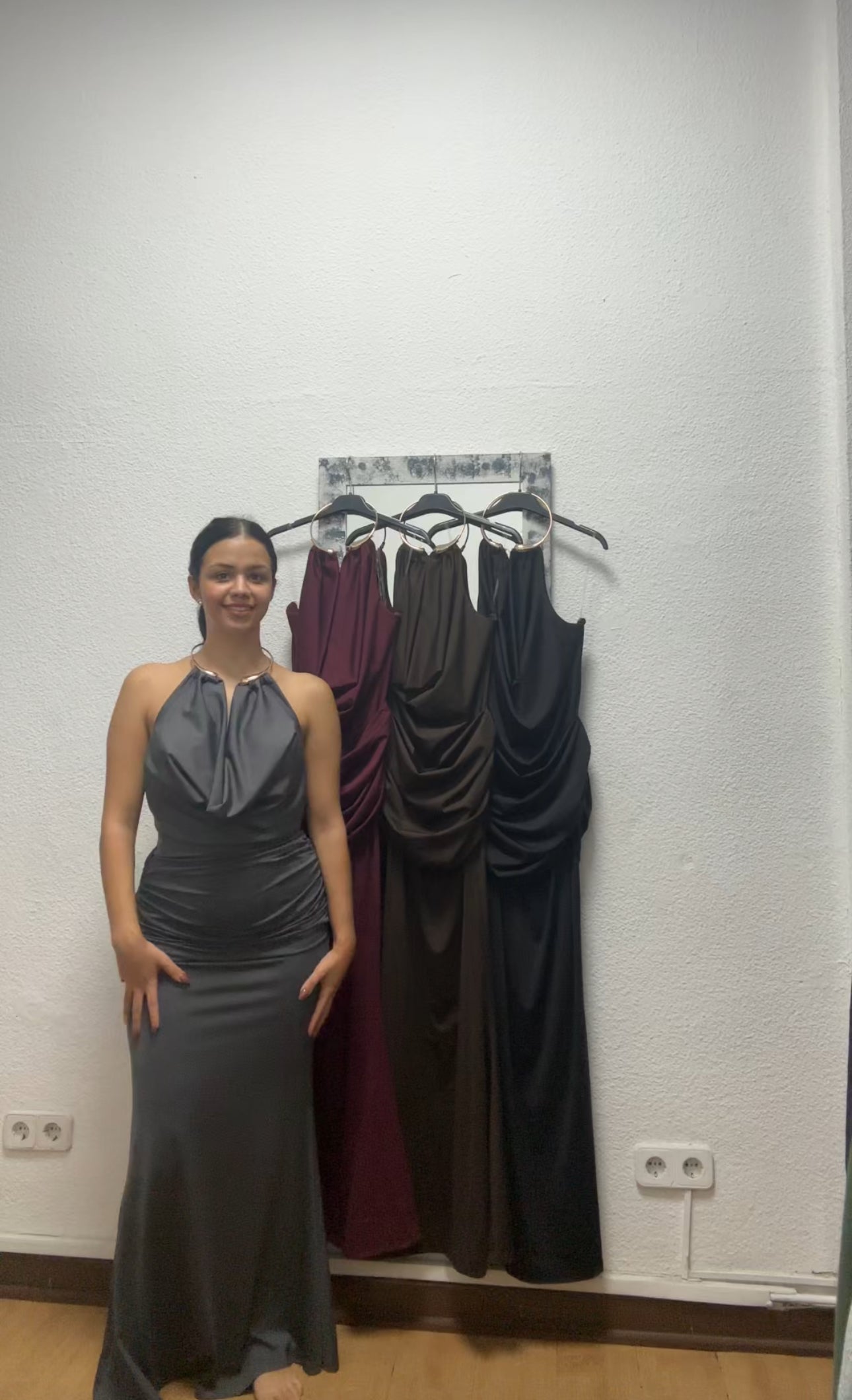 Vestido collar largo