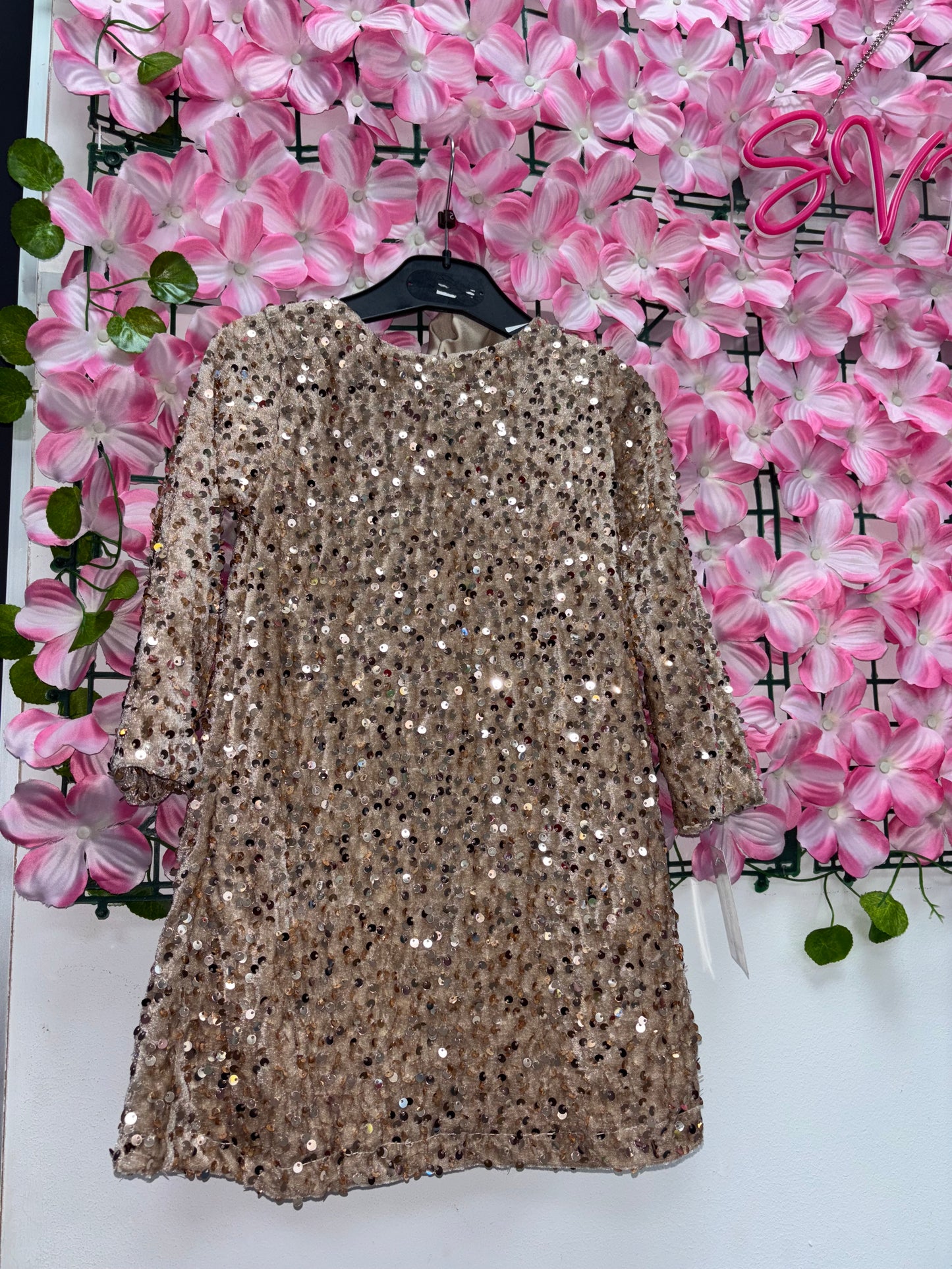 Vestido lentejuelas nena