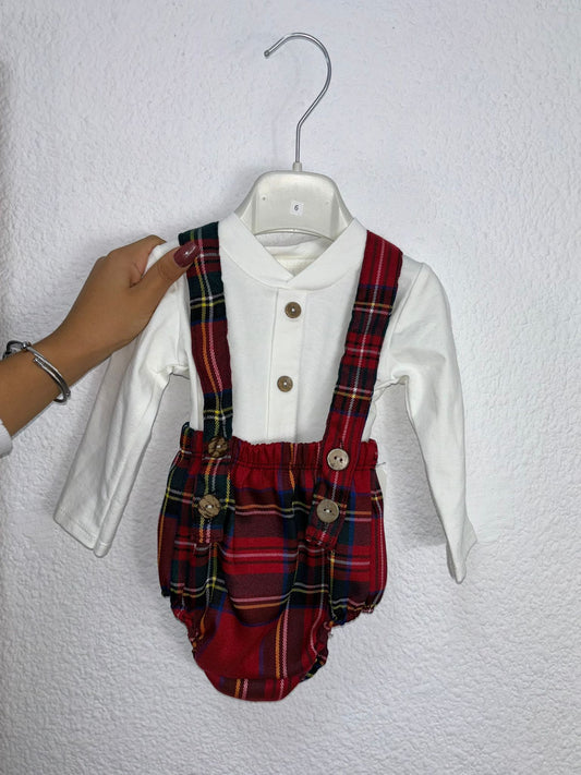 Peto estampado escoces bebe niño